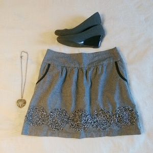 Stooshy grey and black mini skirt - size Medium